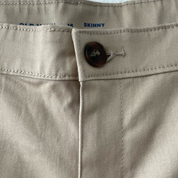 NWT Old Navy Khaki Girls Pants Size 16 Skinny - Picture 8 of 8